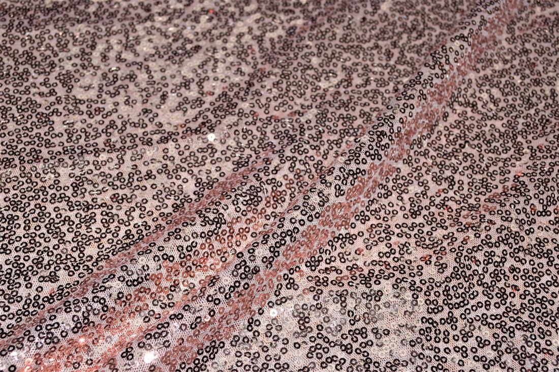 Sequin Sparkly Shiny 3Mm On Net Fabric
