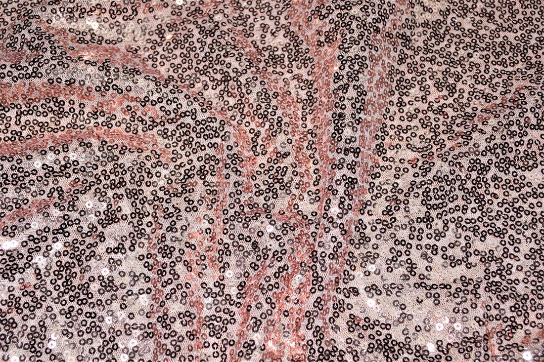 Sequin Sparkly Shiny 3Mm On Net Fabric
