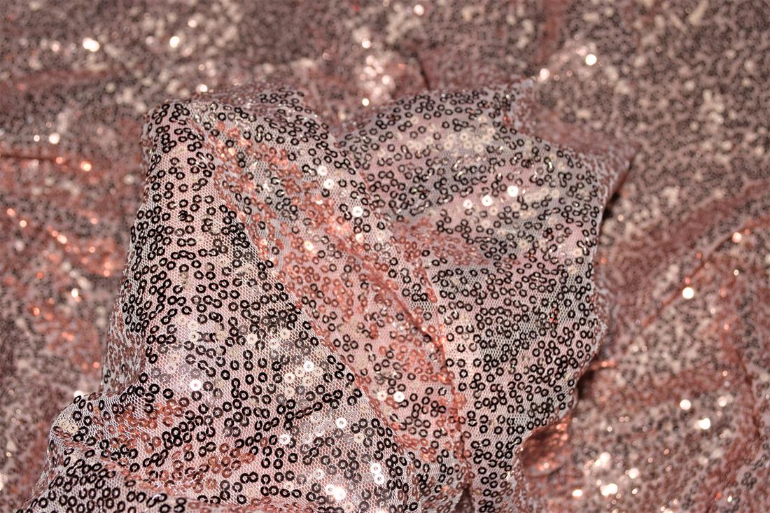 Sequin Sparkly Shiny 3Mm On Net Fabric