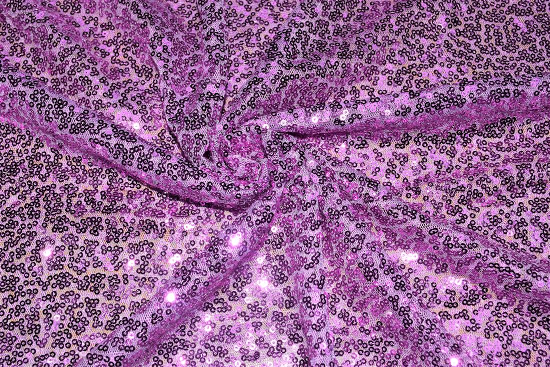 Sequin Sparkly Shiny 3Mm On Net Fabric