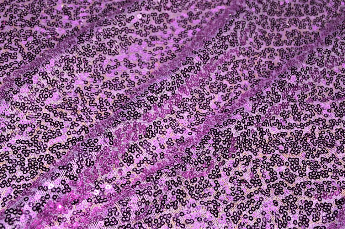 Sequin Sparkly Shiny 3Mm On Net Fabric