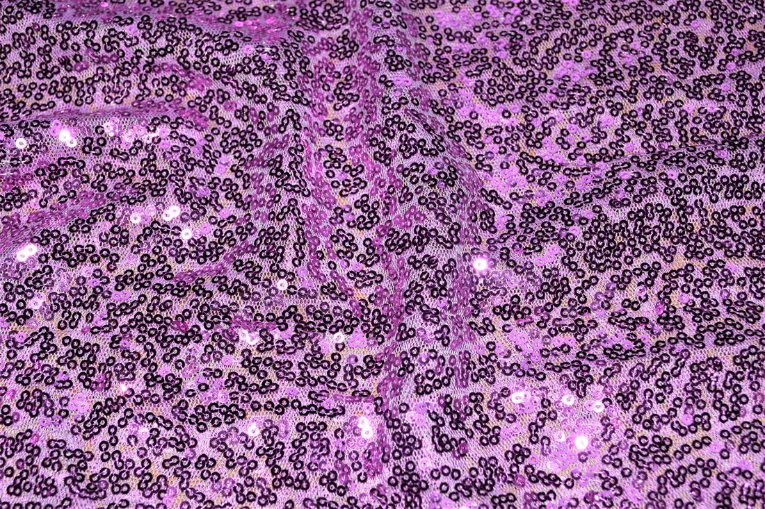 Sequin Sparkly Shiny 3Mm On Net Fabric