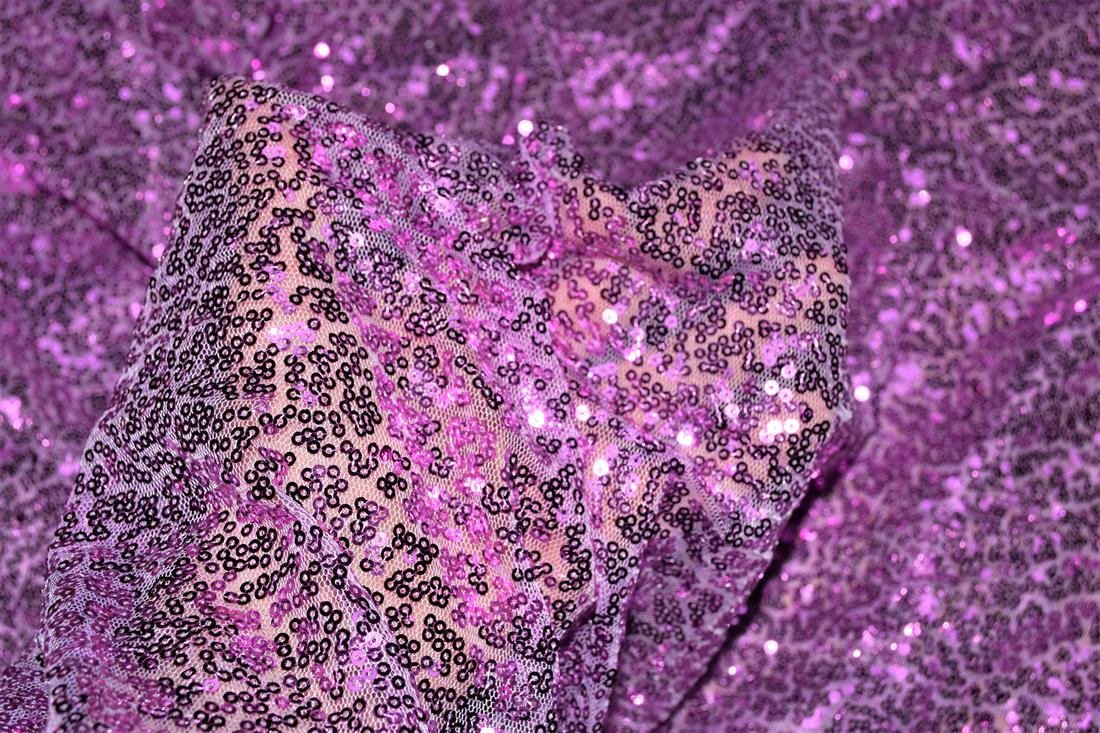 Sequin Sparkly Shiny 3Mm On Net Fabric