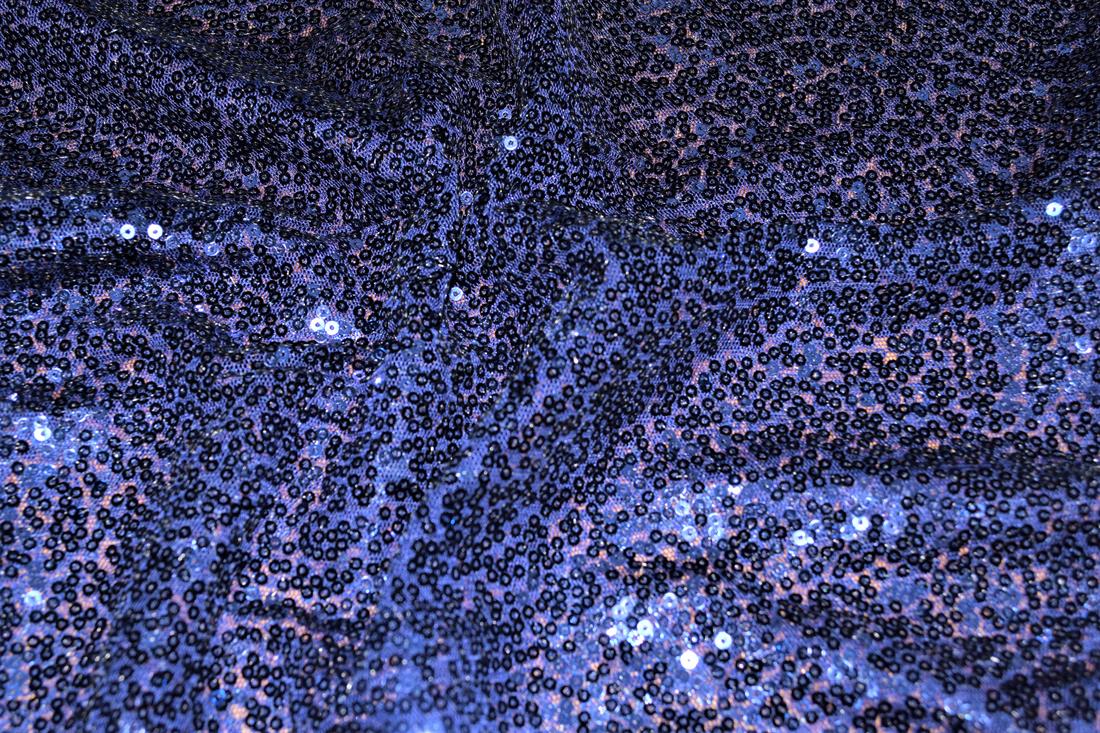 Sequin Sparkly Shiny 3Mm On Net Fabric