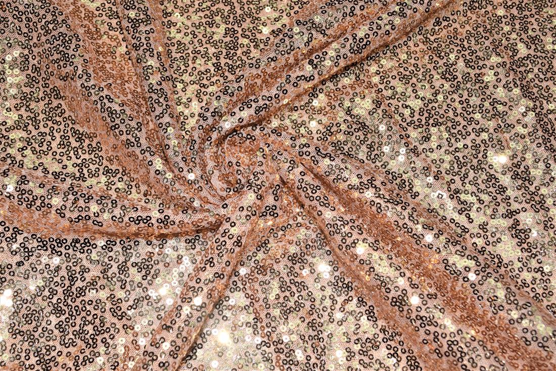 Sequin Sparkly Shiny 3Mm On Net Fabric