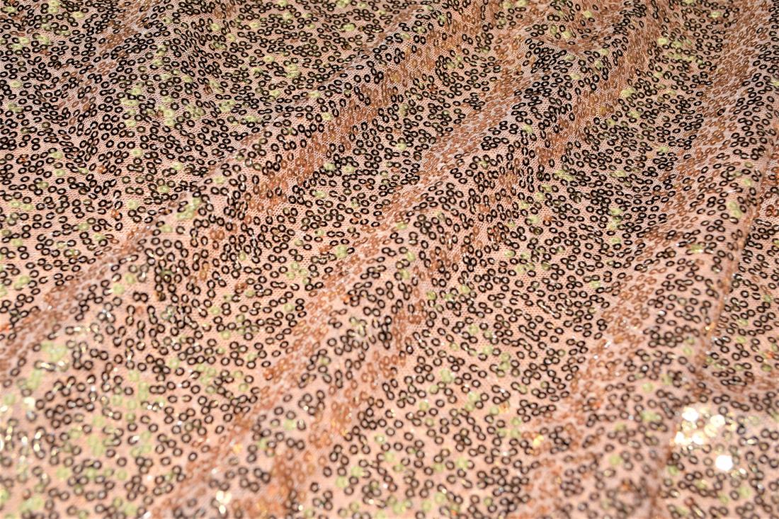 Sequin Sparkly Shiny 3Mm On Net Fabric