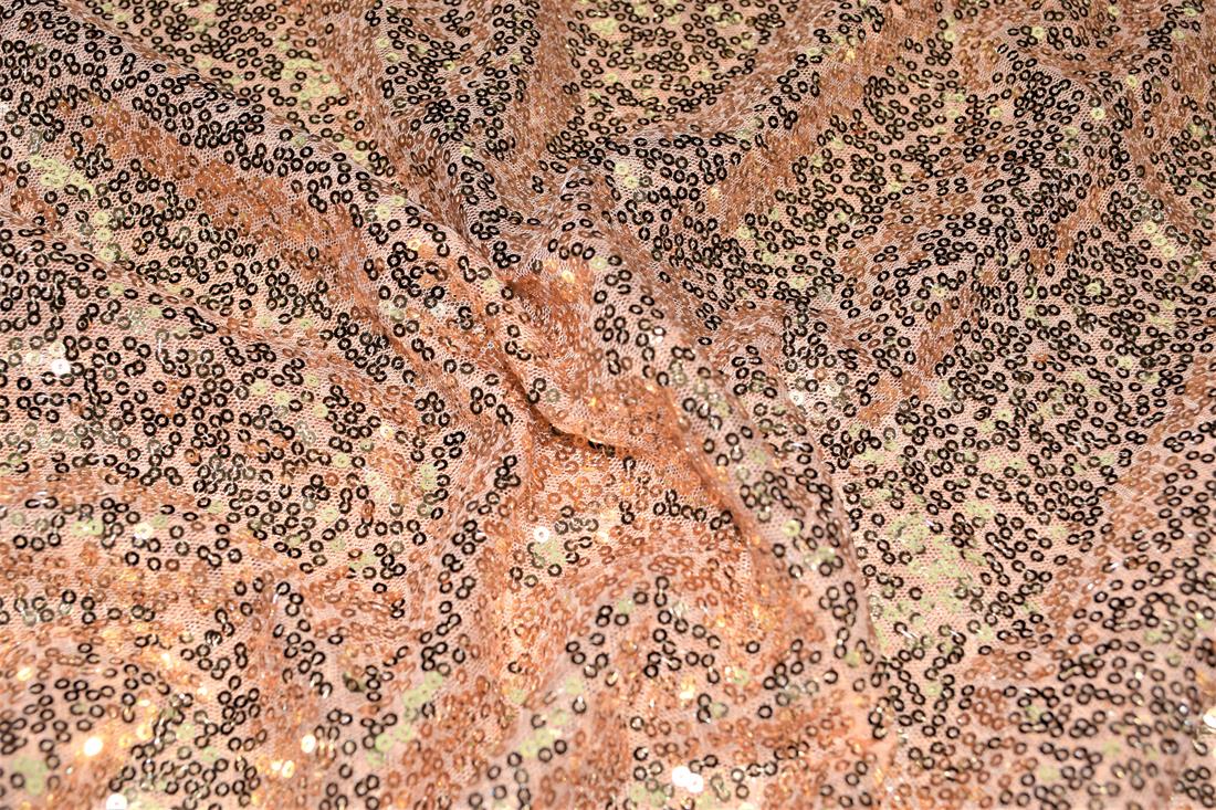Sequin Sparkly Shiny 3Mm On Net Fabric