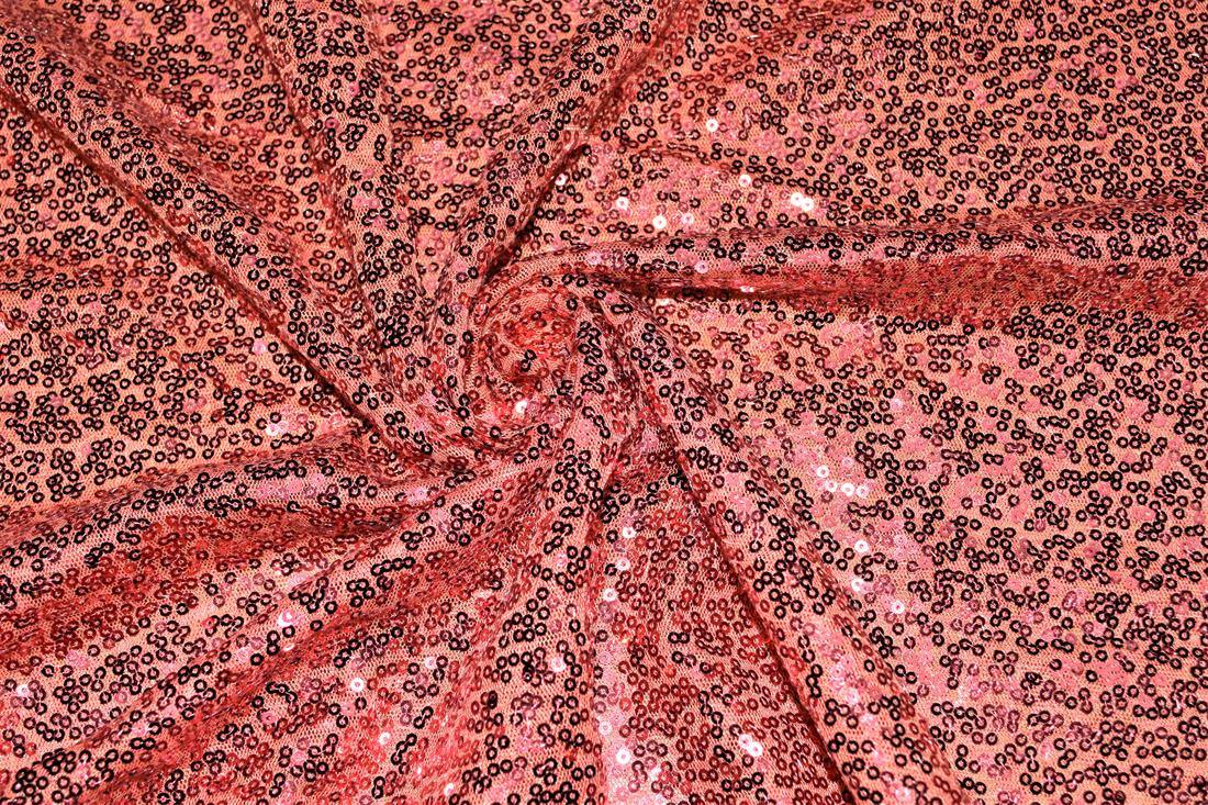 Sequin Sparkly Shiny 3Mm On Net Fabric
