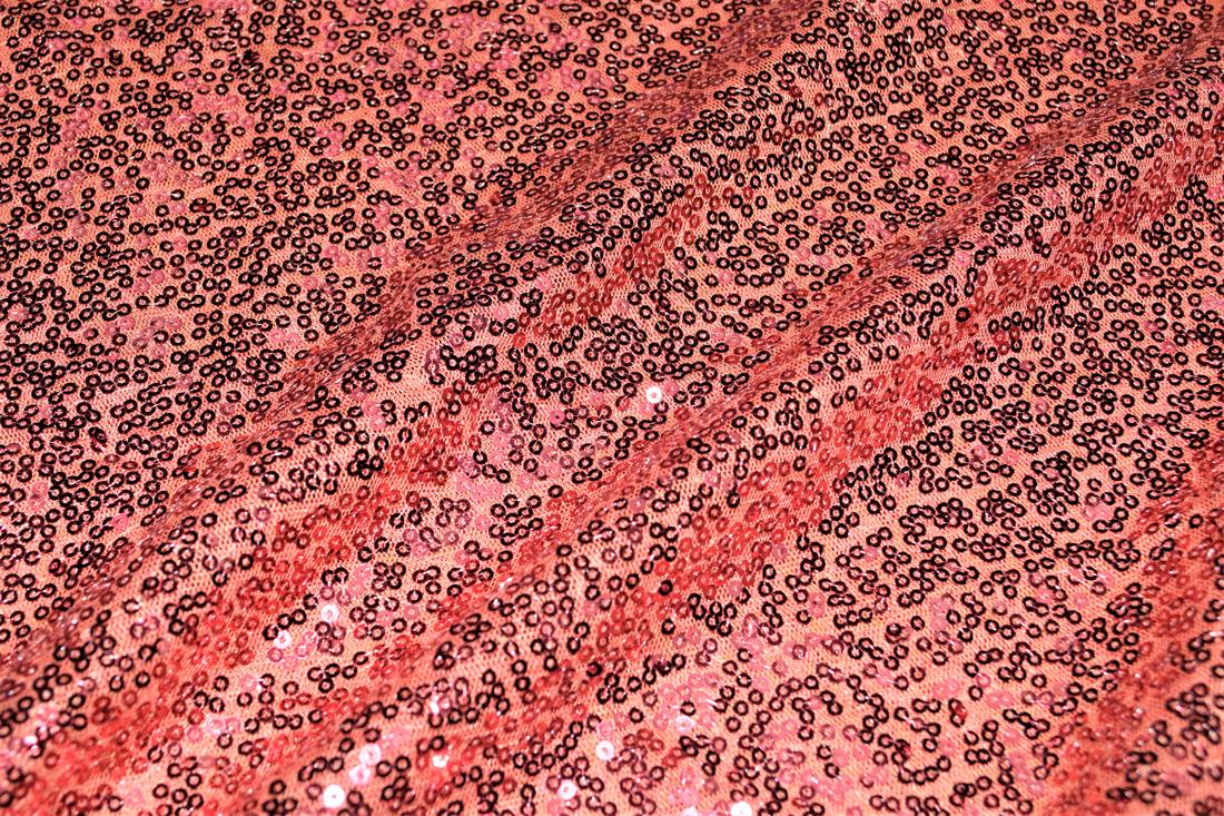 Sequin Sparkly Shiny 3Mm On Net Fabric