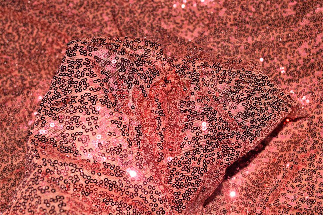 Sequin Sparkly Shiny 3Mm On Net Fabric