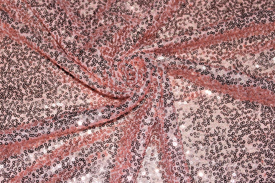 Sequin Sparkly Shiny 3Mm On Net Fabric