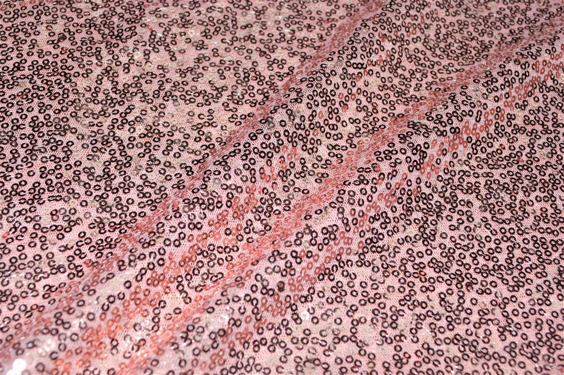 Sequin Sparkly Shiny 3Mm On Net Fabric