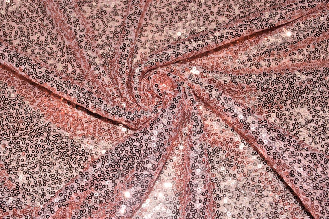 Sequin Sparkly Shiny 3Mm On Net Fabric