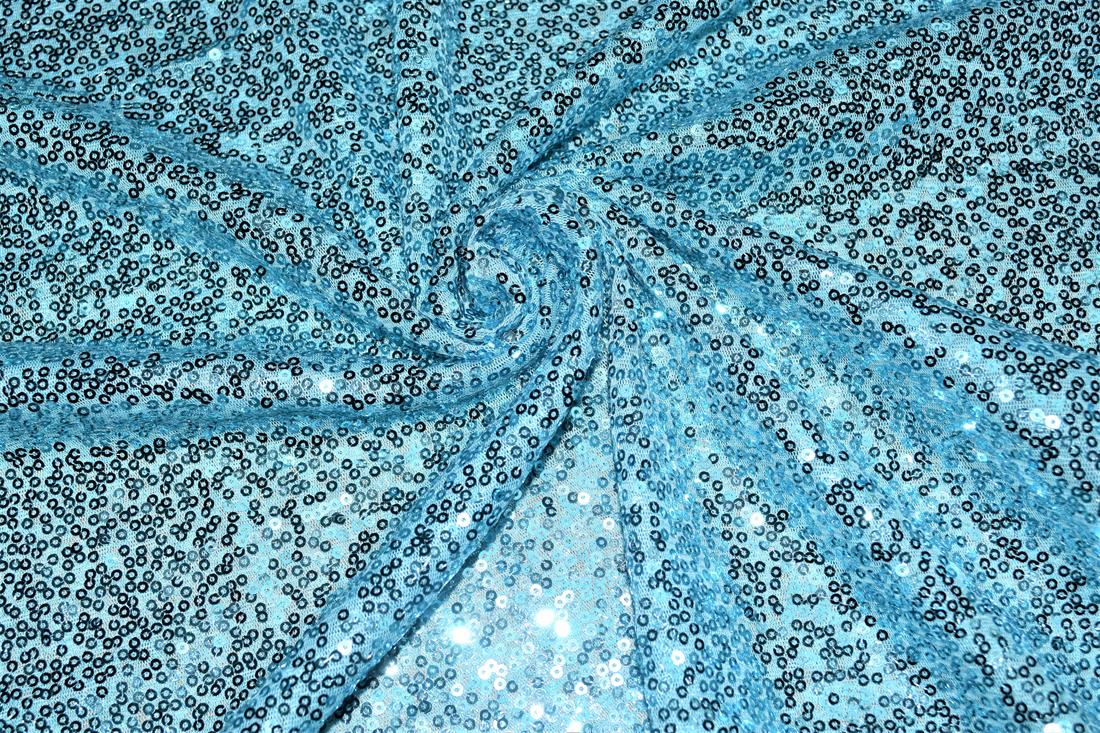 Sequin Sparkly Shiny 3Mm On Net Fabric