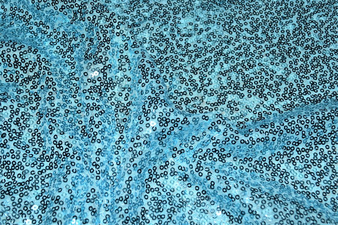 Sequin Sparkly Shiny 3Mm On Net Fabric