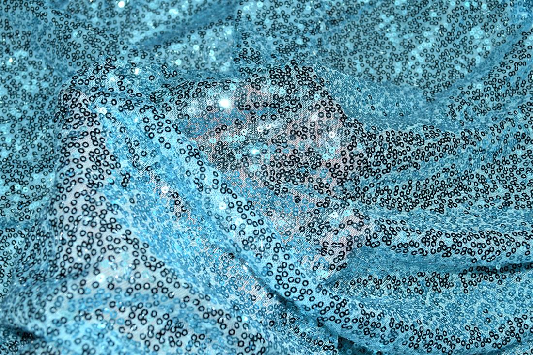 Sequin Sparkly Shiny 3Mm On Net Fabric