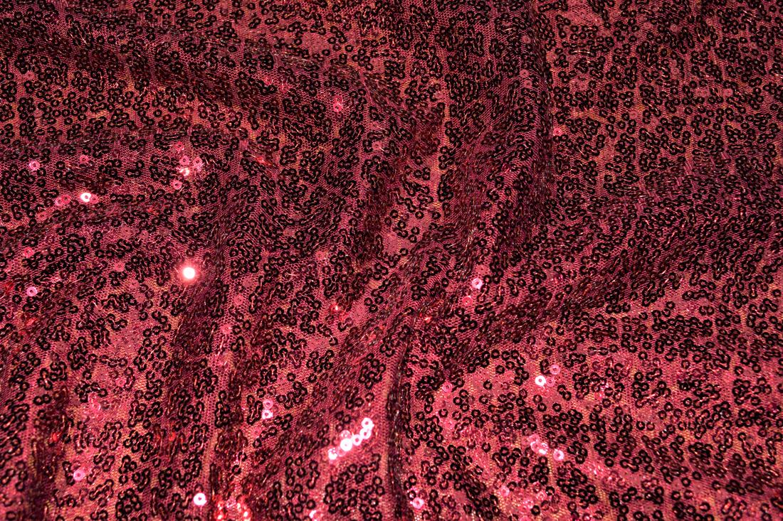 Sequin Sparkly Shiny 3Mm On Net Fabric