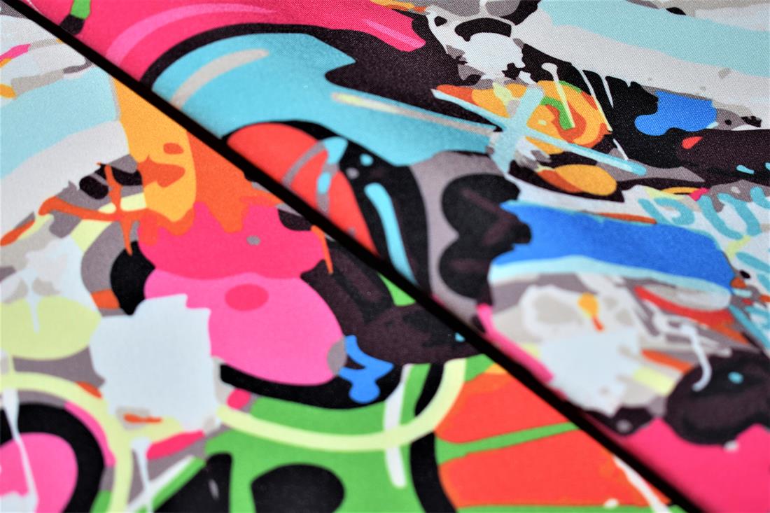 Little Johnny Graffiti Art Soft Shell Fabric