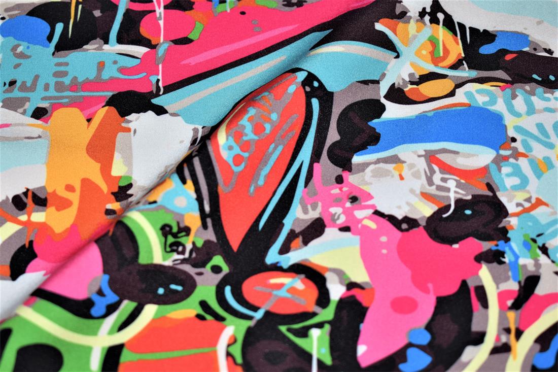 Little Johnny Graffiti Art Soft Shell Fabric