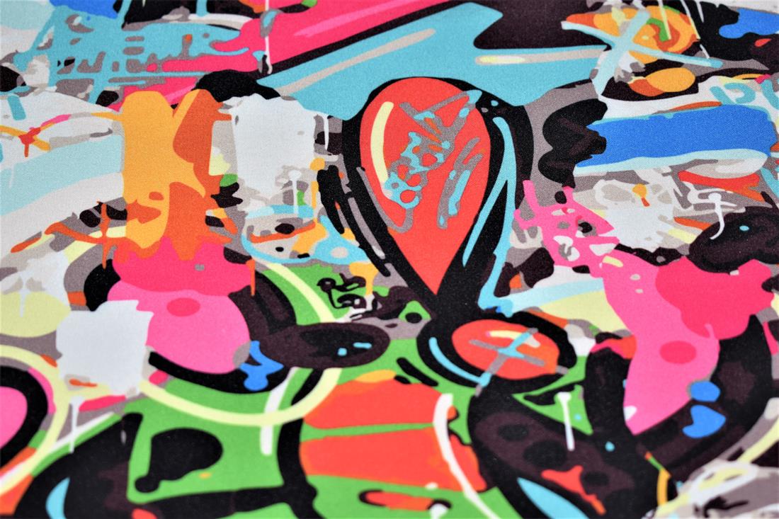 Little Johnny Graffiti Art Soft Shell Fabric