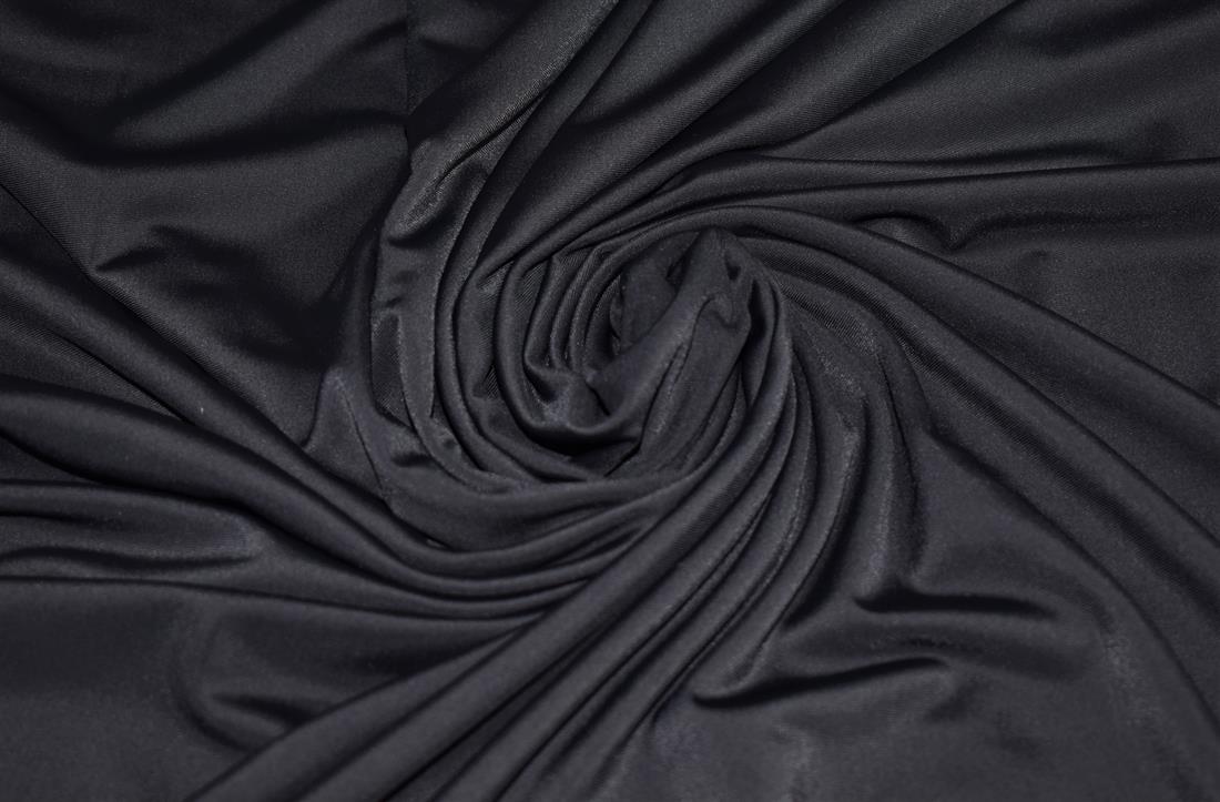 Black Plain Lycra Fabric