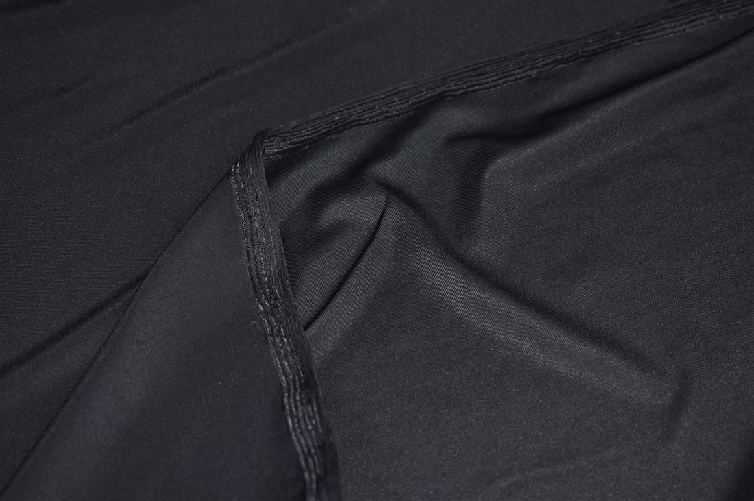 Black Plain Lycra Fabric