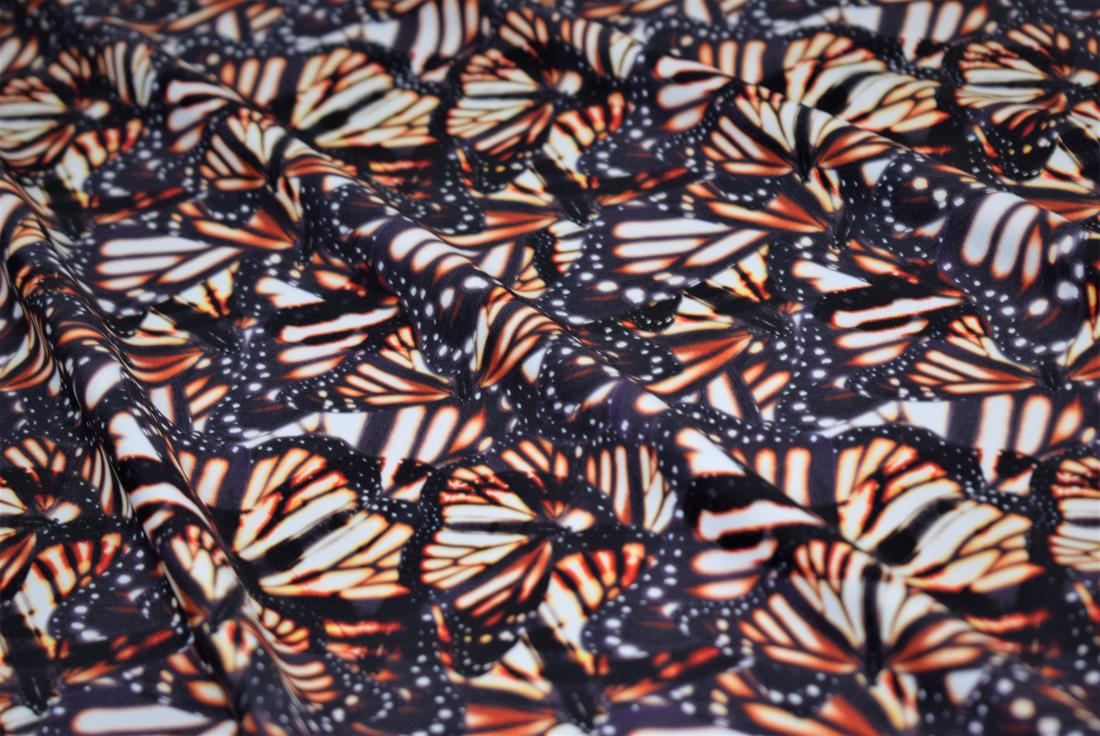 Dark Grey Butterfly Prin