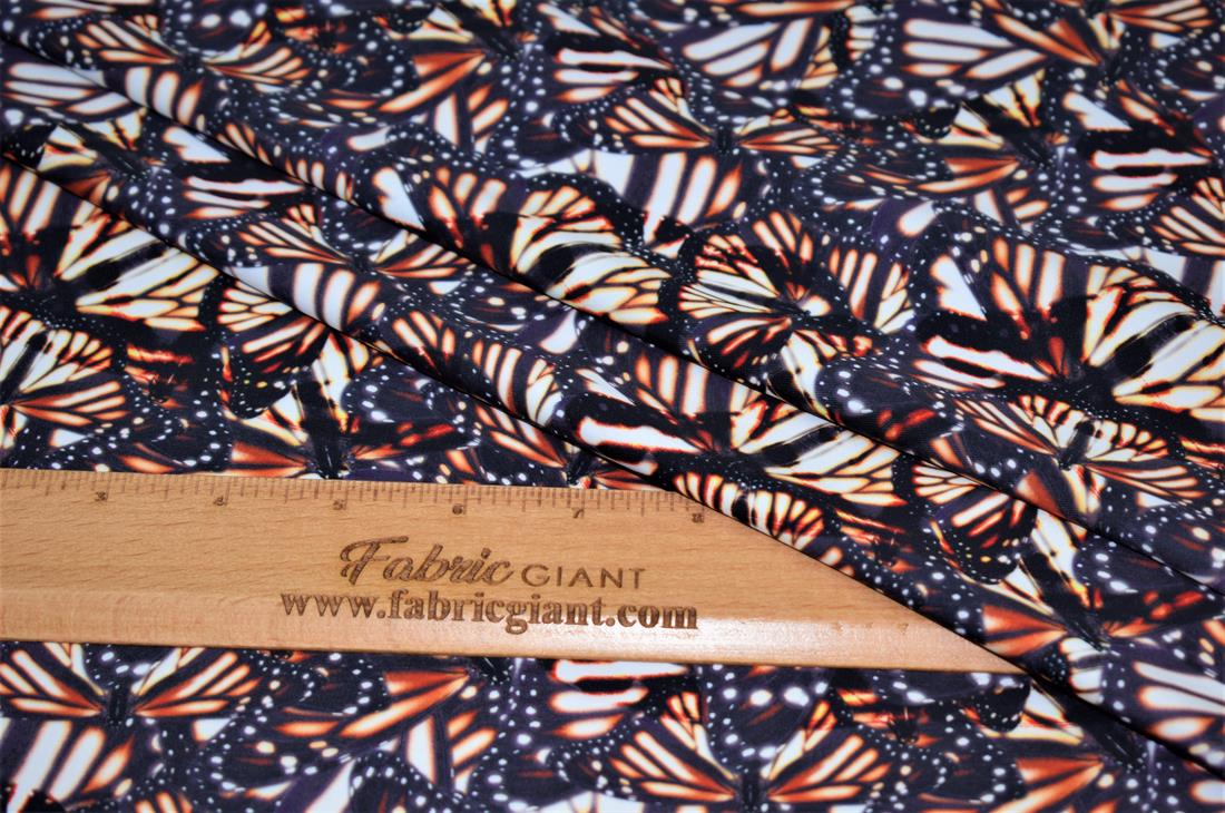 Dark Grey Butterfly Prin
