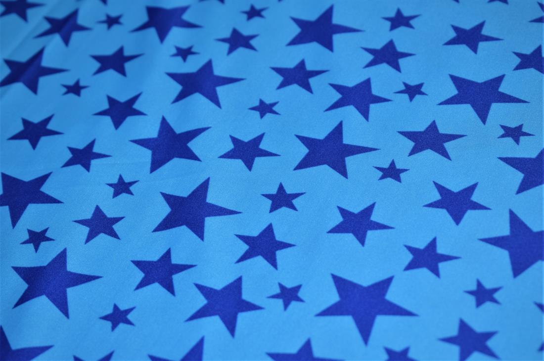 Printed Blue Stars Lycra