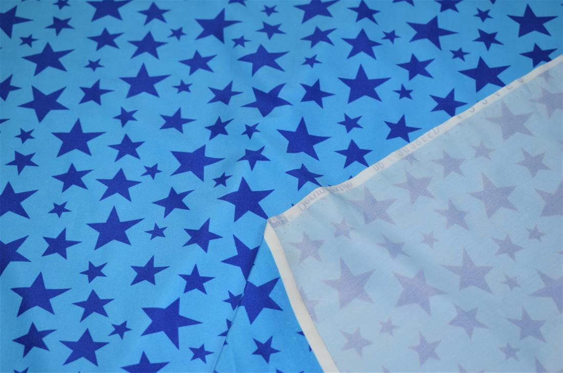 Printed Blue Stars Lycra