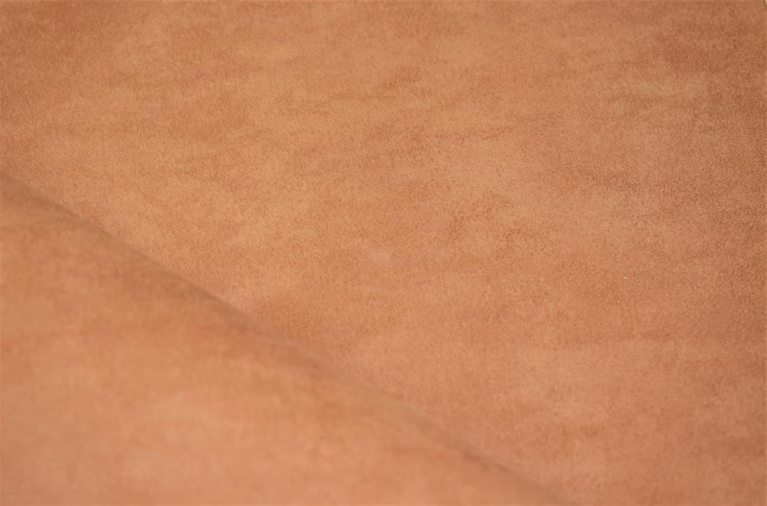 Plain Leather Print Faux Suede Fabric