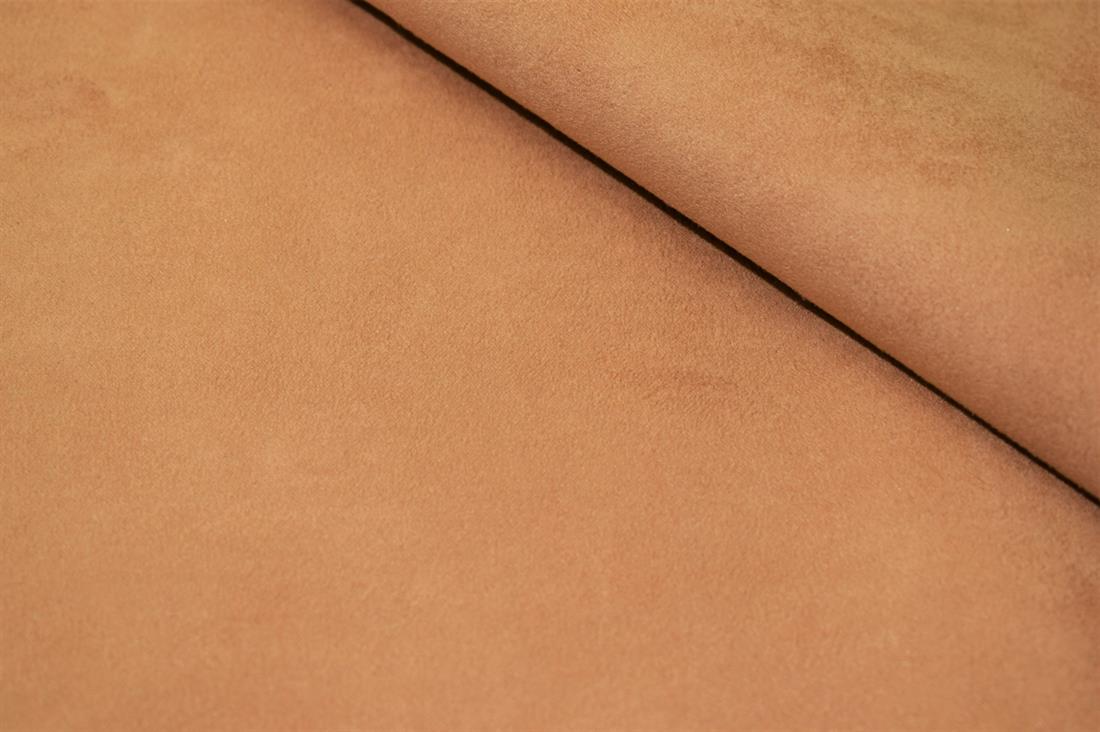 Plain Leather Print Faux Suede Fabric