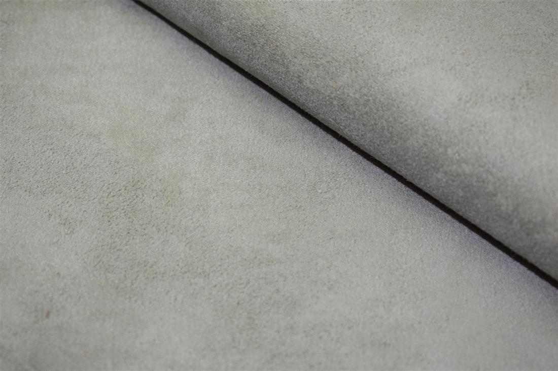 Plain Leather Print Faux Suede Fabric