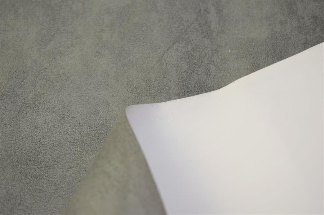 Plain Leather Print Faux Suede Fabric