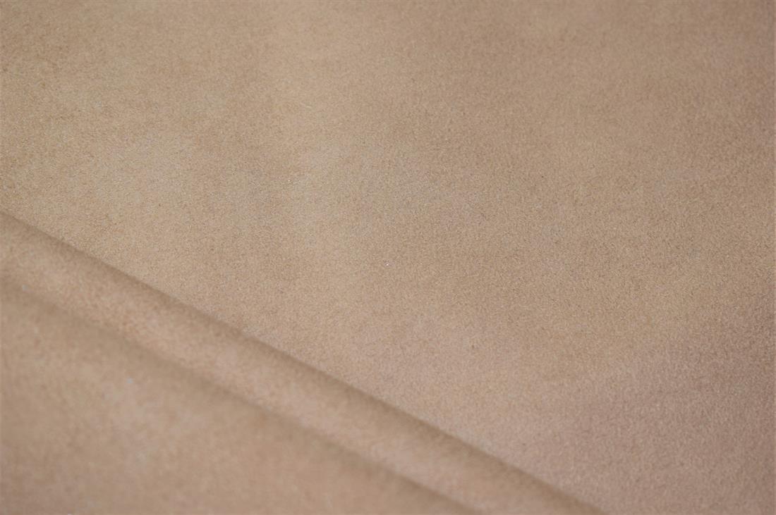 Plain Leather Print Faux Suede Fabric