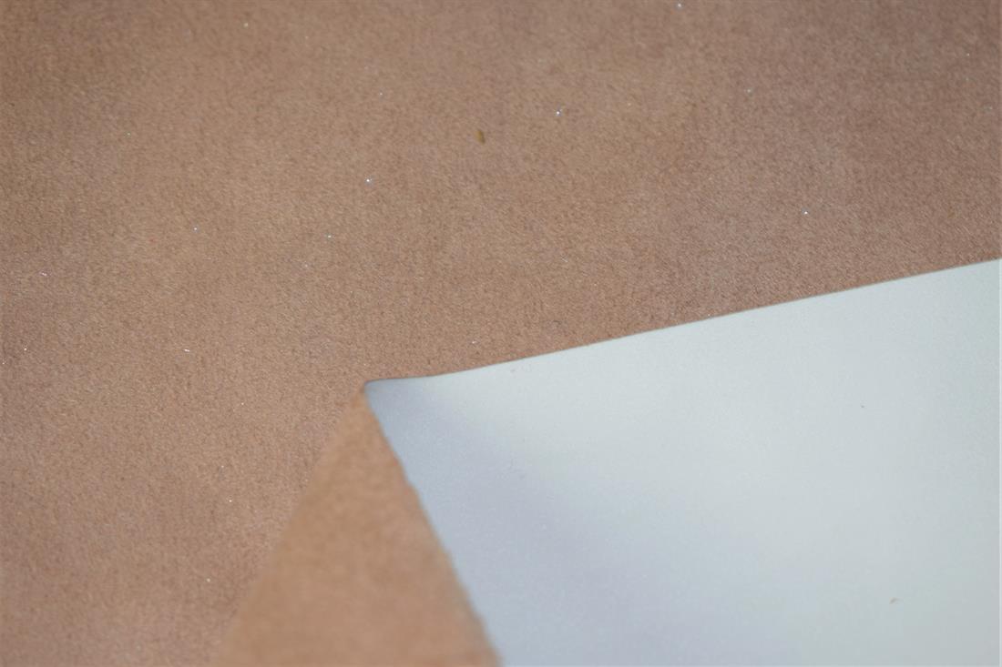 Plain Leather Print Faux Suede Fabric