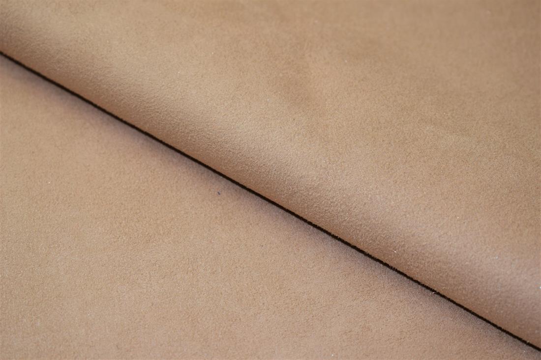 Plain Leather Print Faux Suede Fabric