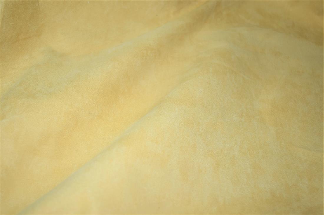 Light Gold Plain Faux Suede Fabric