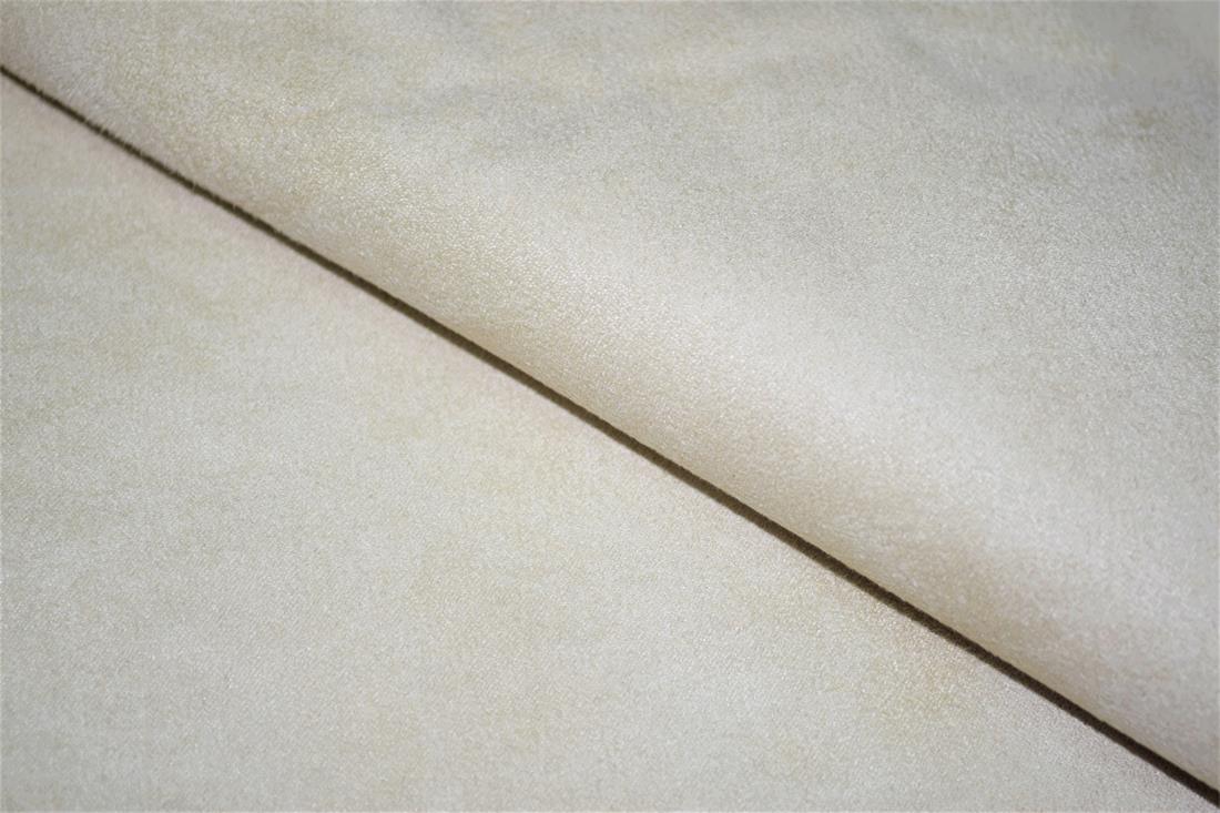 Beige Plain Faux Suede Fabric