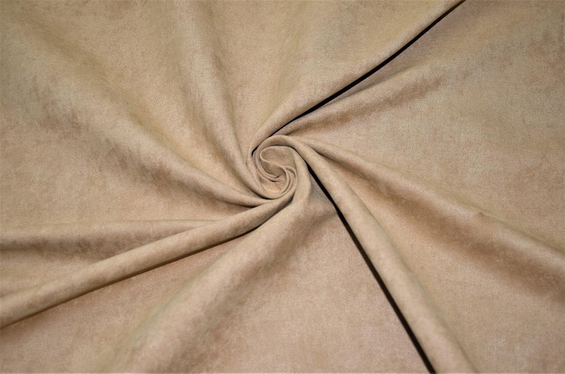 Dark Beige Plain Suede