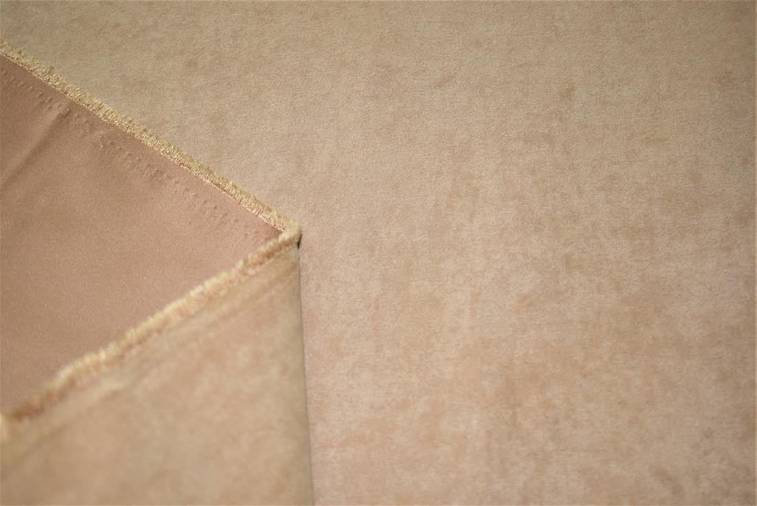 Dark Beige Plain Suede