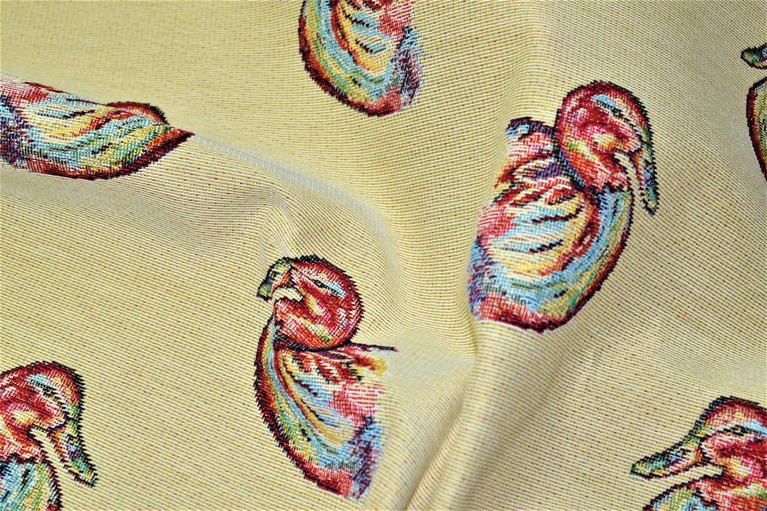 Natural Duck All Over Printed Weight Tapestry