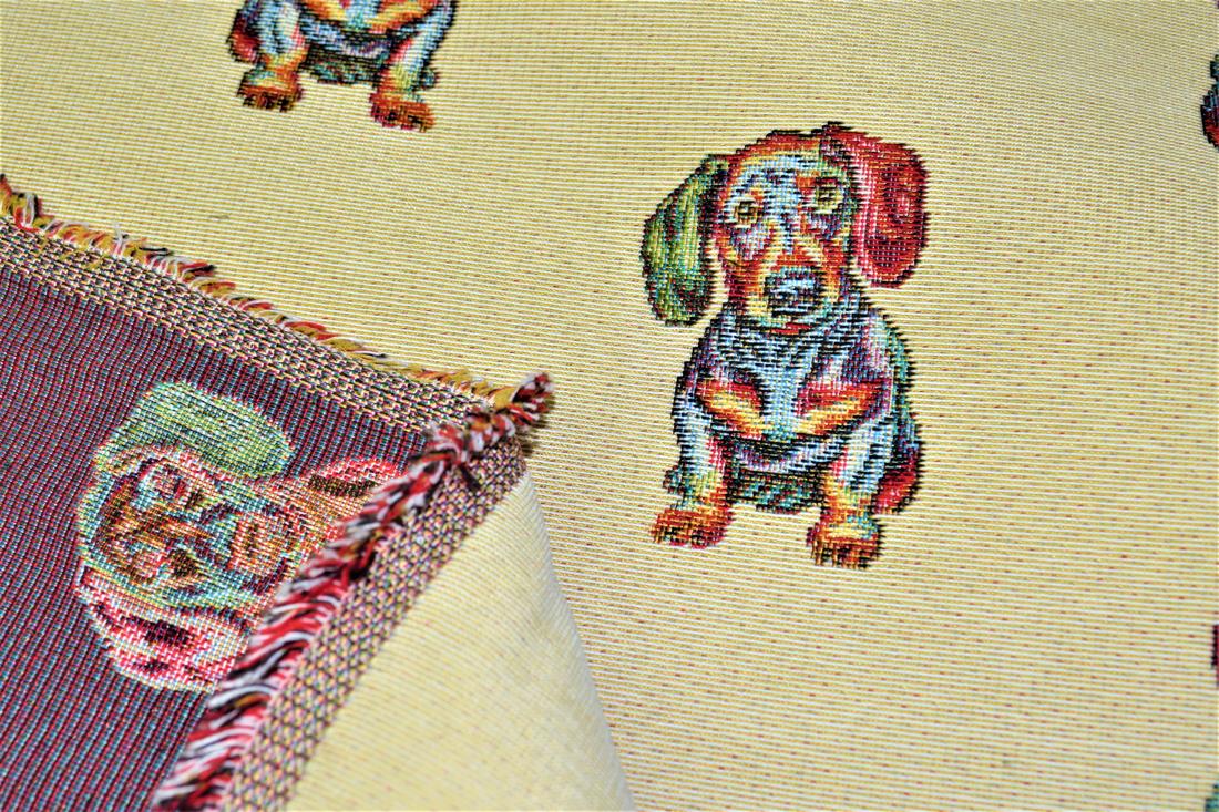 Natural Boxer All Over Printed Weight Tapestry