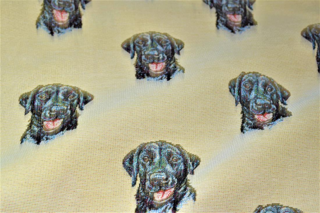 Natural Labrador All Over Printed Weight Tapestry