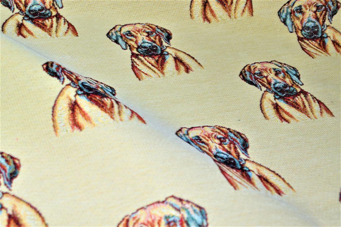 Natural Rhodesian Ridgeback Tapestry Fabric