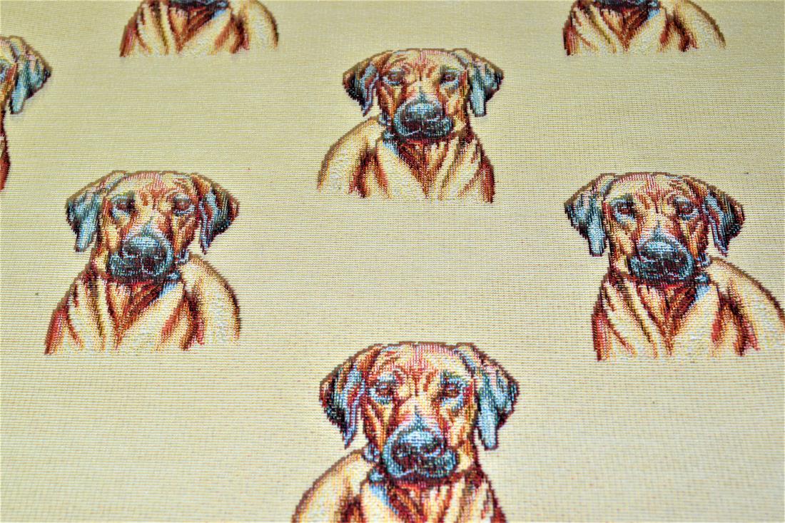 Natural Rhodesian Ridgeback Tapestry Fabric