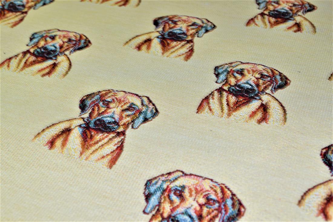Natural Rhodesian Ridgeback Tapestry Fabric