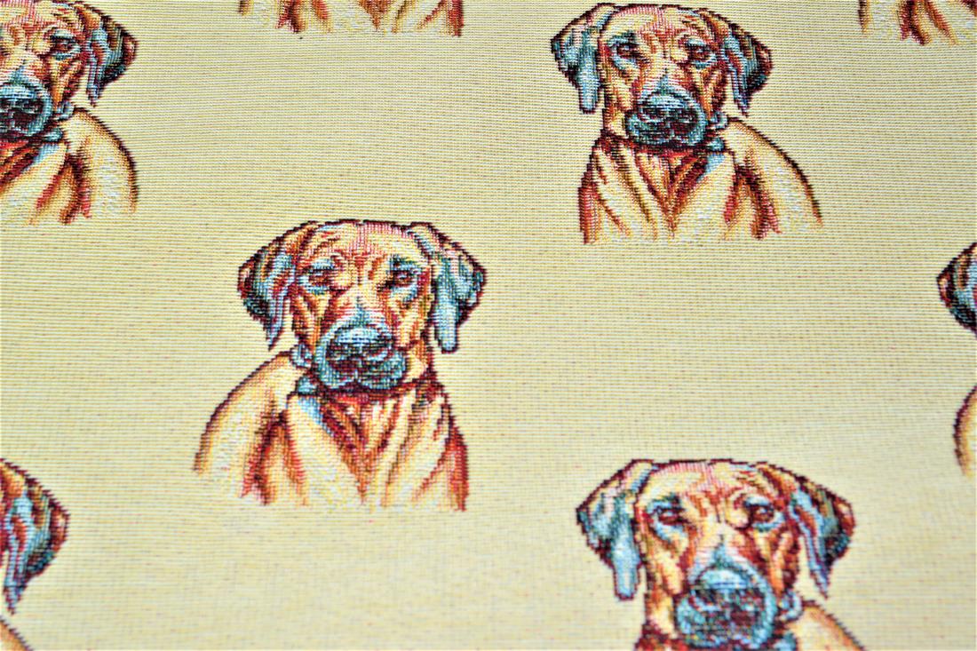 Natural Rhodesian Ridgeback Tapestry Fabric