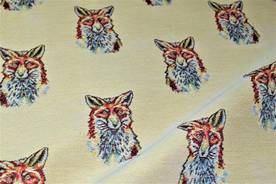 Natural Fox Tapestry Fabric