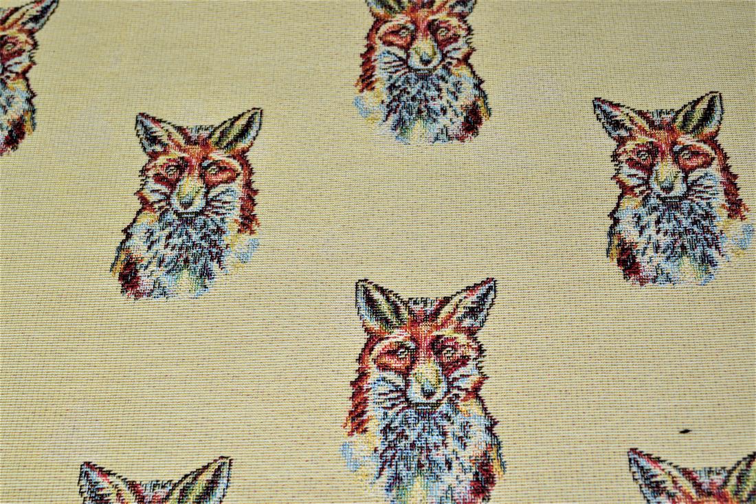 Natural Fox Tapestry Fabric